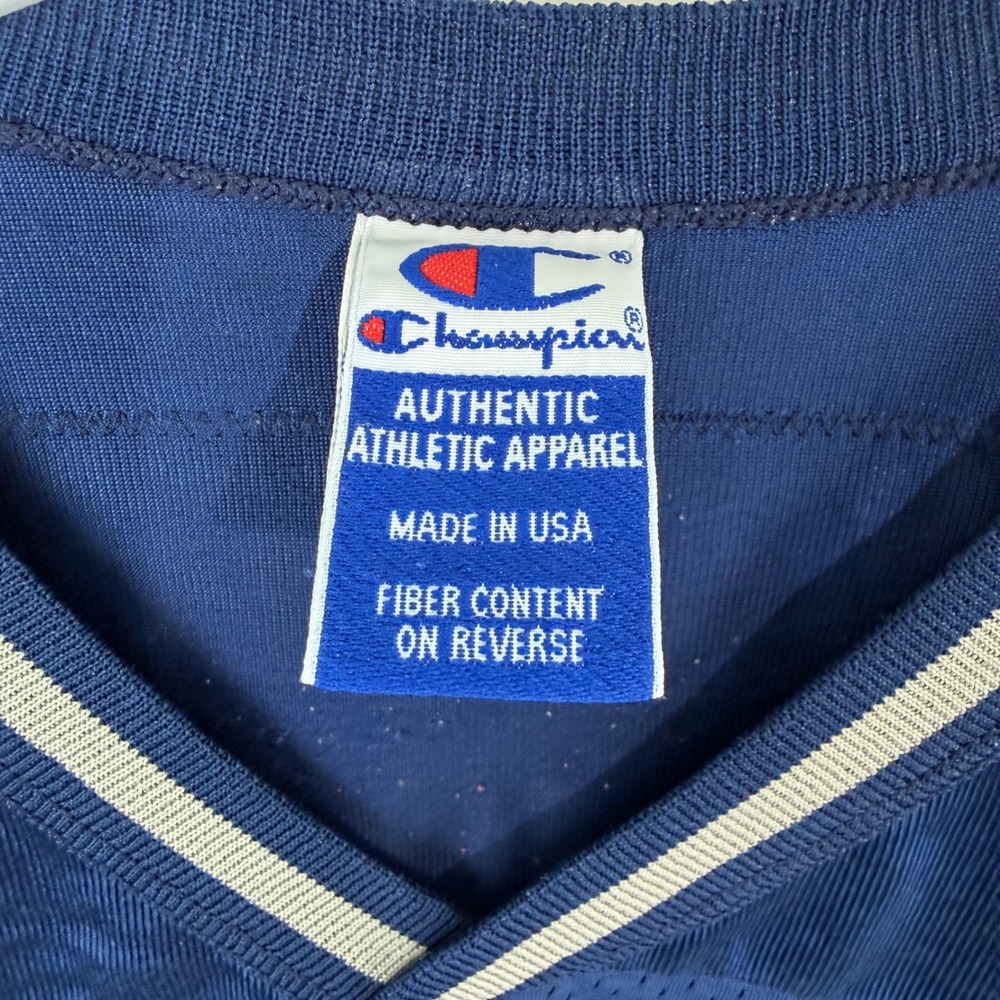 Champion Dallas Cowboys Troy Aikman 8 Jersey Kids Medium 10-12 Navy Blue 90s USA - Picture 6 of 10